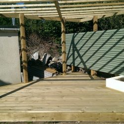 carpentry in landscaping building a timber deck and pergola