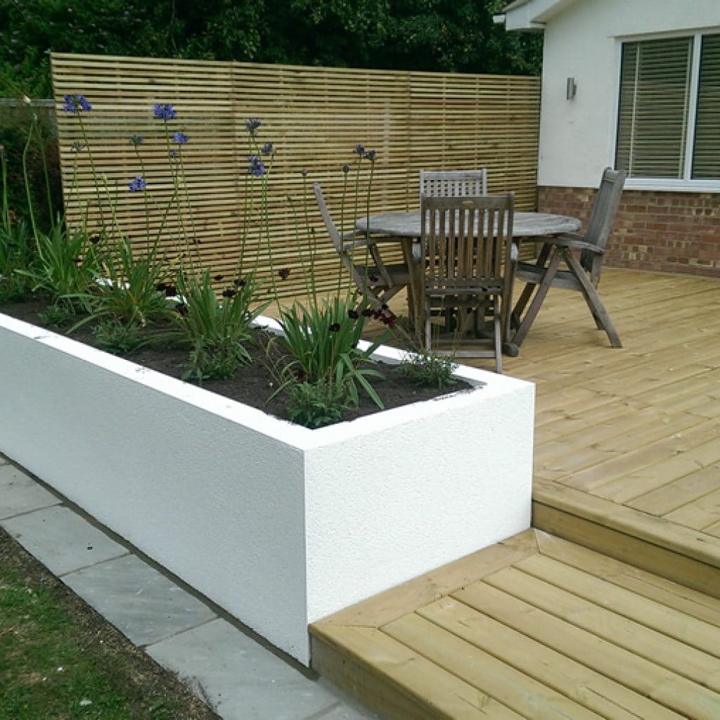 low maintenance garden decking
