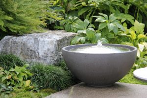 water feature in small garden