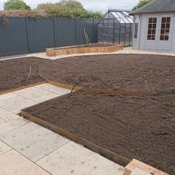burnham11 newly landscaped garden ready for planting