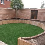 curved oak raised beds